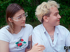 RIM4K. Swap wives, mutual rimming and anal fuck in the forest