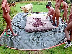 Forest Gangbang With A Twist