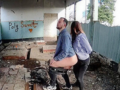 Almost Caught Painting Graffiti. Public Pegging