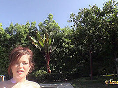 Tessa Fowler - Silver String Bikini 2