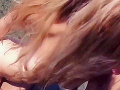 Amateur Legal Teen 18+ Rides Bike To Beach Then Fucks At Beach