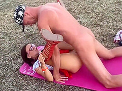 Adult Guys Seduced Two Students 18+ And Fucked Them In The Bushes