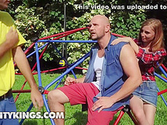 Ava Harper In Redhead Teen 18+ Loves A Huge Cock In Her Tight Pussy At The Park