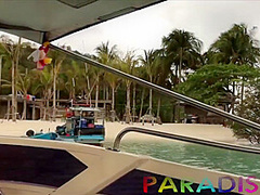 Gina Gerson - Adventurous Outdoor Sex On The Rocks