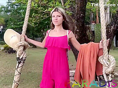 Gina Gerson - Adventurous Outdoor Sex On The Rocks