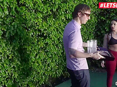 American Teens 18+ Rough Outdoor Threesome With Katrina Jade And Kenzie Madison