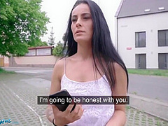 Lexi Dona In Flashes Her Pussy For A Load Of Cash