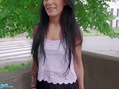Lexi Dona In Flashes Her Pussy For A Load Of Cash
