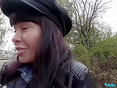 Thomas Hyka In Horny Stud Fucks Dark-haired Slut In Public