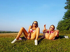 Fabulous Homemade Masturbation, Outdoor Sex Clip