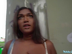 Huge Boobs In Sexy And Juicy Butt Rides A Big Dick In Public Place