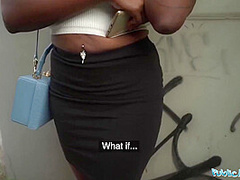 Huge Boobs In Sexy And Juicy Butt Rides A Big Dick In Public Place