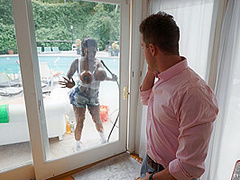 Soapy Sluts Squeaky Cleaners With Van Wylde, Ebony Mystique - Brazzers