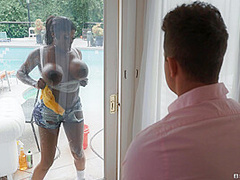 Soapy Sluts Squeaky Cleaners With Van Wylde, Ebony Mystique - Brazzers