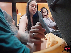 Madalina Moon And Kai Jaxon - On The Public Bus - Pervteen 10 Min