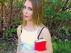 Cute Chick Agreed To Have Sex With A Stranger In The Park With Anya Olsen