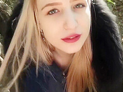 Beautiful Young Girl Gives Public Blowjob To Her Stepbrother And Swallows Cum - Pov Public