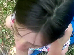 Strangers Cum On My Face Outdoors