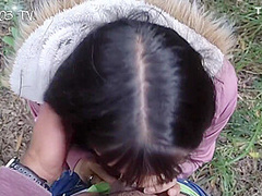 We Go For A Walk In The Park And My Guide Gets Horny Sucking My Penis