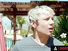 DEVILS FILM - Hot Blonde River Lynn Fucks Her Fuckbuddy While Her Boyfriend Watches Everything