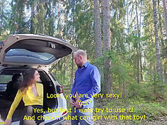 flexi teen fucked in the ass on the roadside