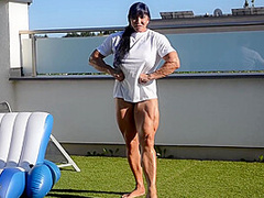 White Princess In Ripped Princess White Shirt Rip