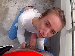 Lustful Bitch Almost Swallowed A Guys Dick Right On The Street 10 Min