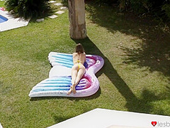 Juicy Lesbian Hotties Take Doggy Positions On Bench With Olivia Wye And Kaisa Nord