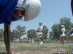 Cheerleader Distraction With Crissy James, Scott Nails - Brazzers