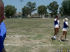 Cheerleader Distraction With Crissy James, Scott Nails - Brazzers