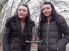 Real Fake Twins Stopped On The Street For Indecent Proposals