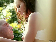 Natural Girl Fucked In The Garden