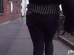 Grayson Z Shows Her Tits In Public Before Heading Back To Her Apartment To (Almost) Fuck James Deen