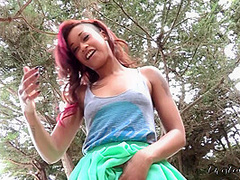 Skin Diamond And Dana Vespoli: Public Beach Lesbian Anal