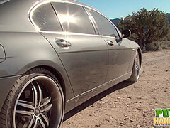 Stranded Ashton Haze Jerks Off Stranger - PublicHandjobs