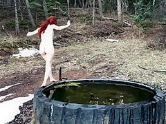 Rough Outdoor Fuck And Facial - Freckledred