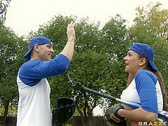 Baseballs In Your Mouth With Johnny Sins, Nika Noire - Brazzers