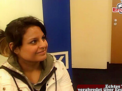 German virgin persuaded to have sex at the first casting