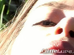 Little Lupe Rubbing and Fingering Outdoor