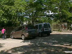 European Cutie Made To Jack Off A Stranger And Walk Through The Streets With His Cum On Her Face - Kink