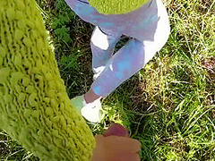 Public Blowjob And Doggystyle In The Park With A Cute Sasha Pov - Sasha Cane