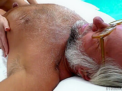 Blond And Oldie Porn Clip - Aria Logan