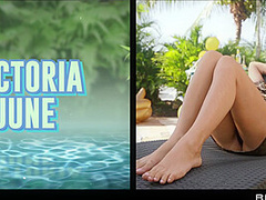 Taking A Walk On The Poolside With Jmac, Victoria June - Brazzers