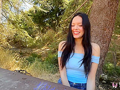 18+ - Sexy Dark Haired Newcomer Odessa Does Her First Ever