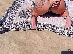 A Good Bitch Fucked On The Beach With Dana X Muscles