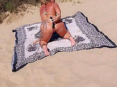 A Good Bitch Fucked On The Beach With Dana X Muscles