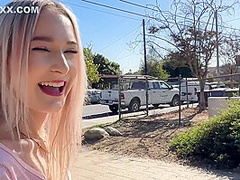 Flashes Her Pussy And Fucks With Thea Summers, Donnie Rock And Petite Blonde