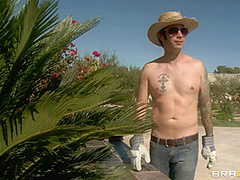 Poolside Pussy With Lana Violet, Tommy Pistol - Brazzers