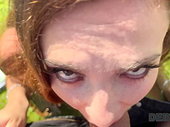 DEBT4k. His Cum, Her Comeuppance