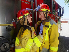 Firefighter Angela's White Hot Squirting Fuckfest With Angela White, Zac Wild - Brazzers